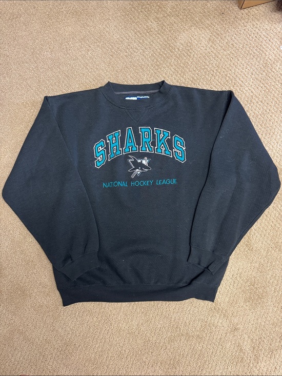 Logo Athletic Other - Vintage Retro San Jose Sharks Logo Athletic Black Crewneck